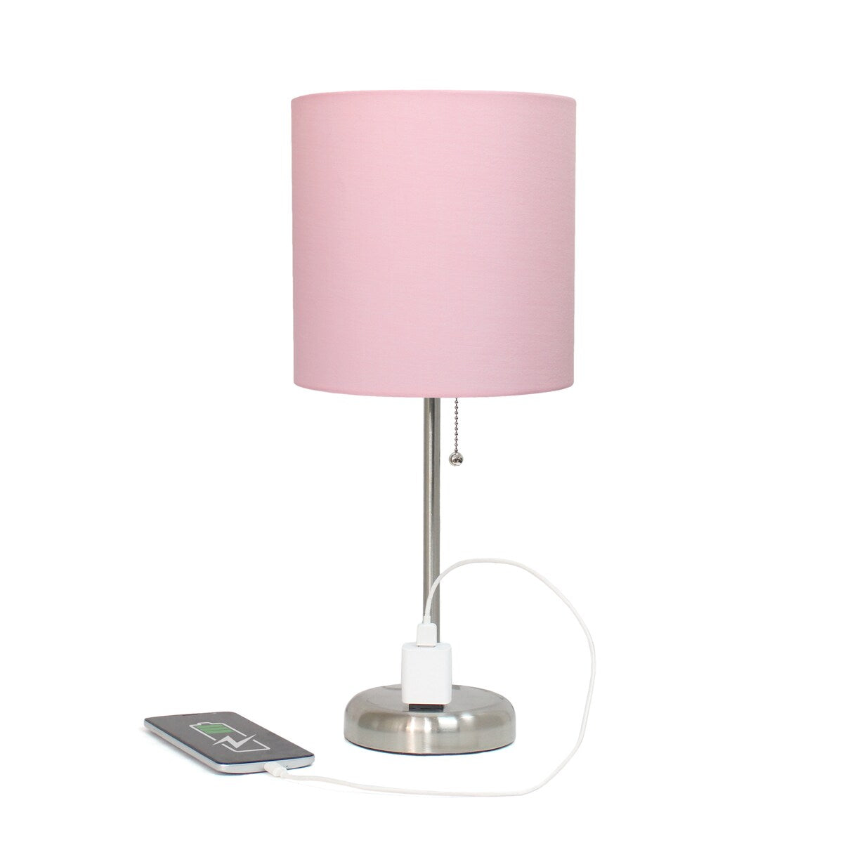 Simple Designs 9.5 Desk Lamp with Charging Outlet and LED Bulb Included - 19.50