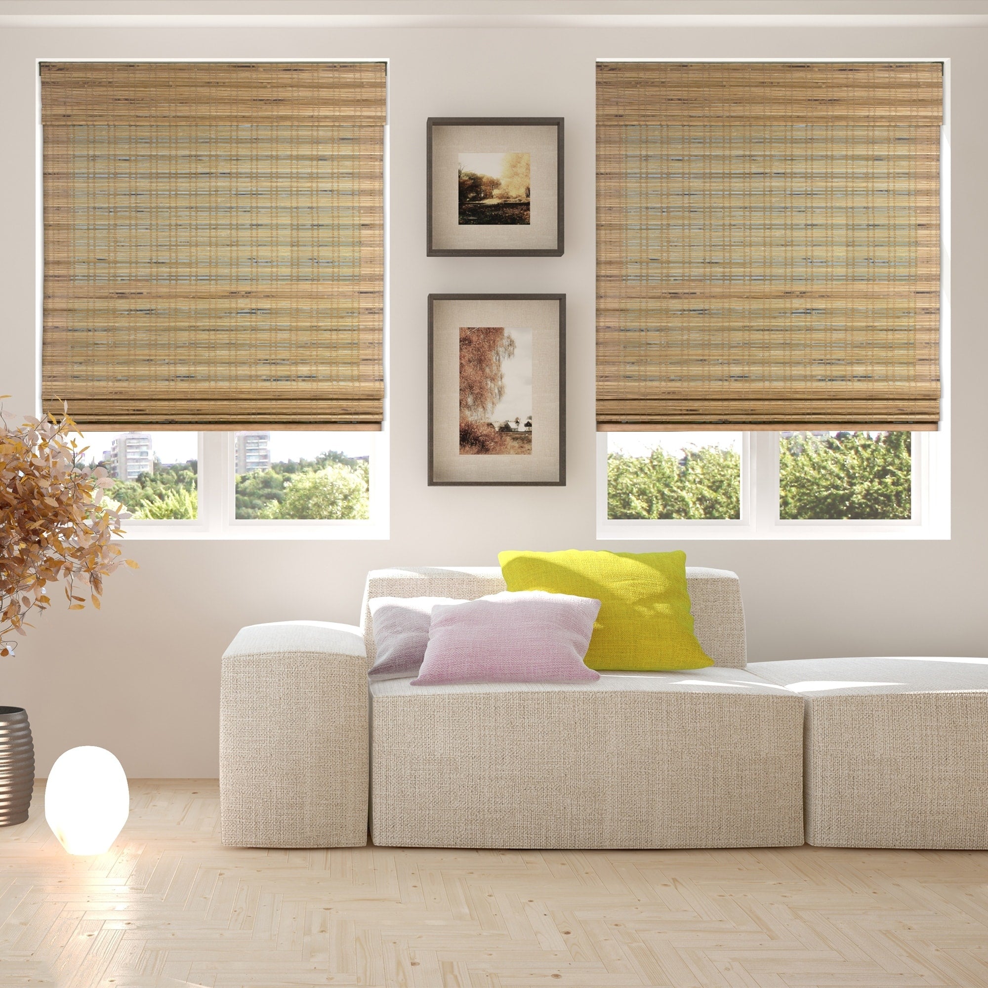 Arlo Blinds Tuscan Bamboo Roman Shades