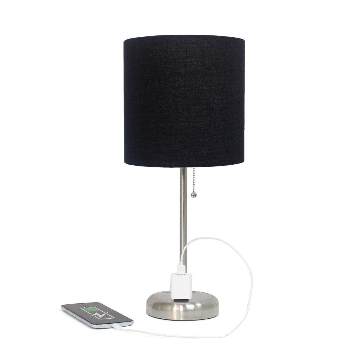 Simple Designs 9.5 Desk Lamp with Charging Outlet and LED Bulb Included - 19.50