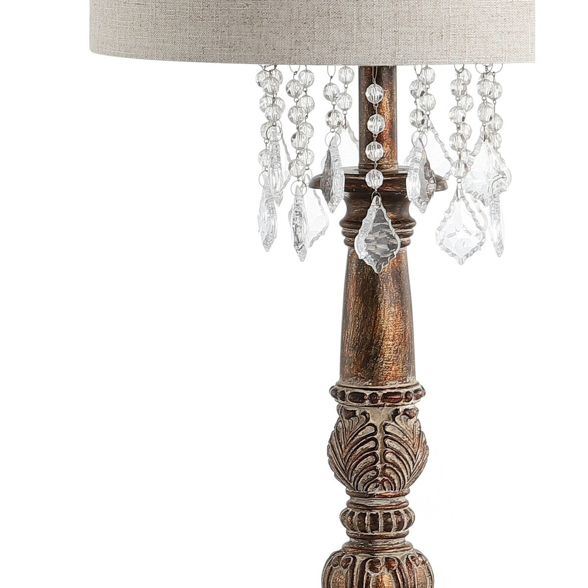 Regent 33.5 Resin/Acrylic LED Table Lamp, Antique Brown by JONATHAN Y