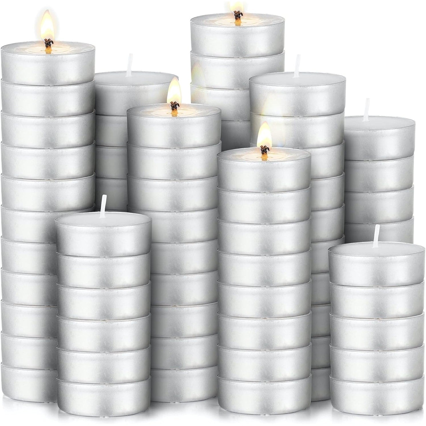 Zulay Kitchen 100 Pack Tea Lights Candles by Simple Craft