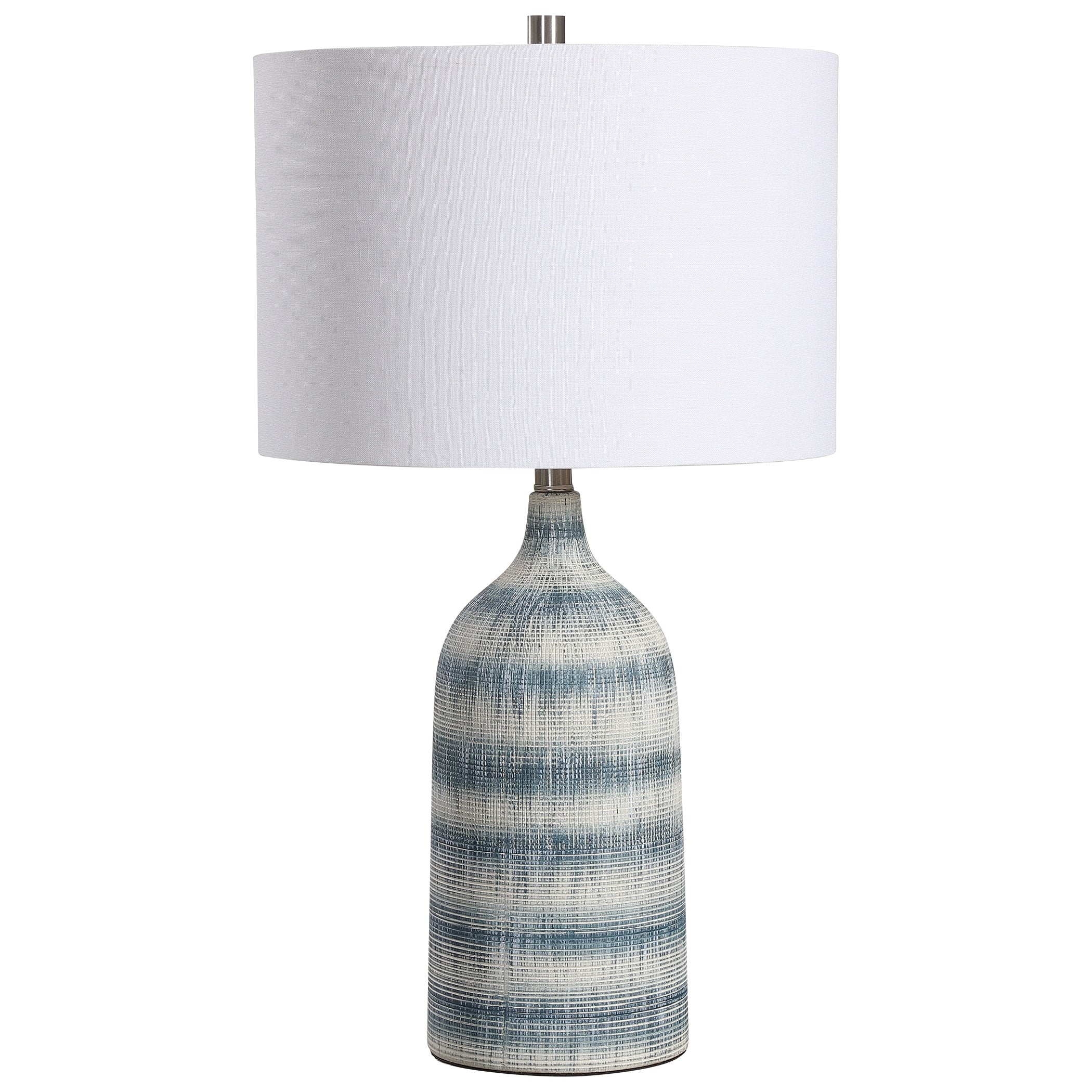 Blue and White Ceramic 1-light Table Lamp