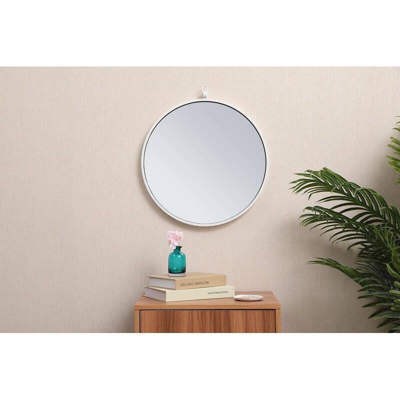 Carson Carrington Labbemala Metal Framed Round Wall Mirror