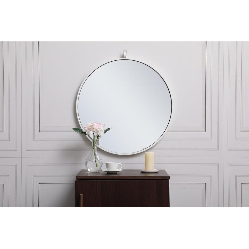 Carson Carrington Labbemala Metal Framed Round Wall Mirror