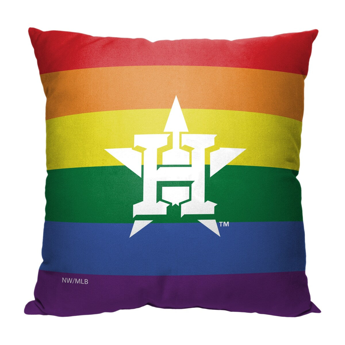 MLB Houston Astros Pride Series 18 Inch Throw Pillow