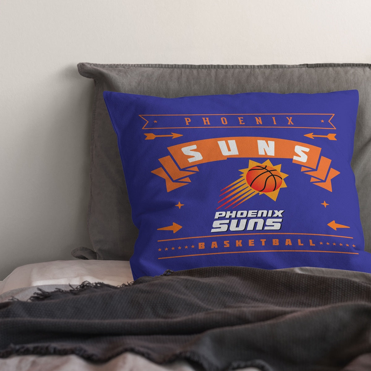 NBA Hardwood Classic Suns Printed Throw Pillow - Purple