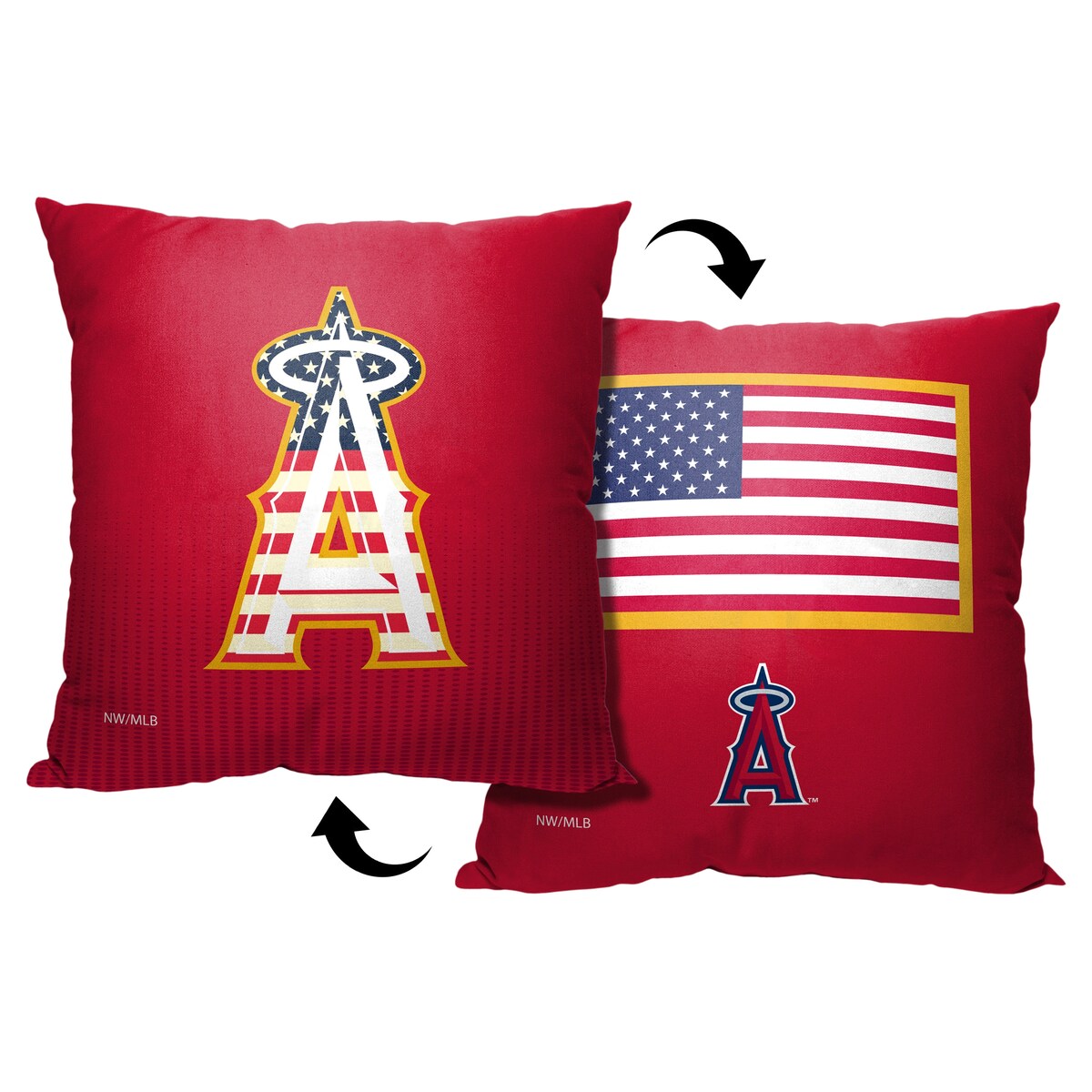 MLB Los Angeles Angels Celebrate Series 18 Inch Throw Pillow