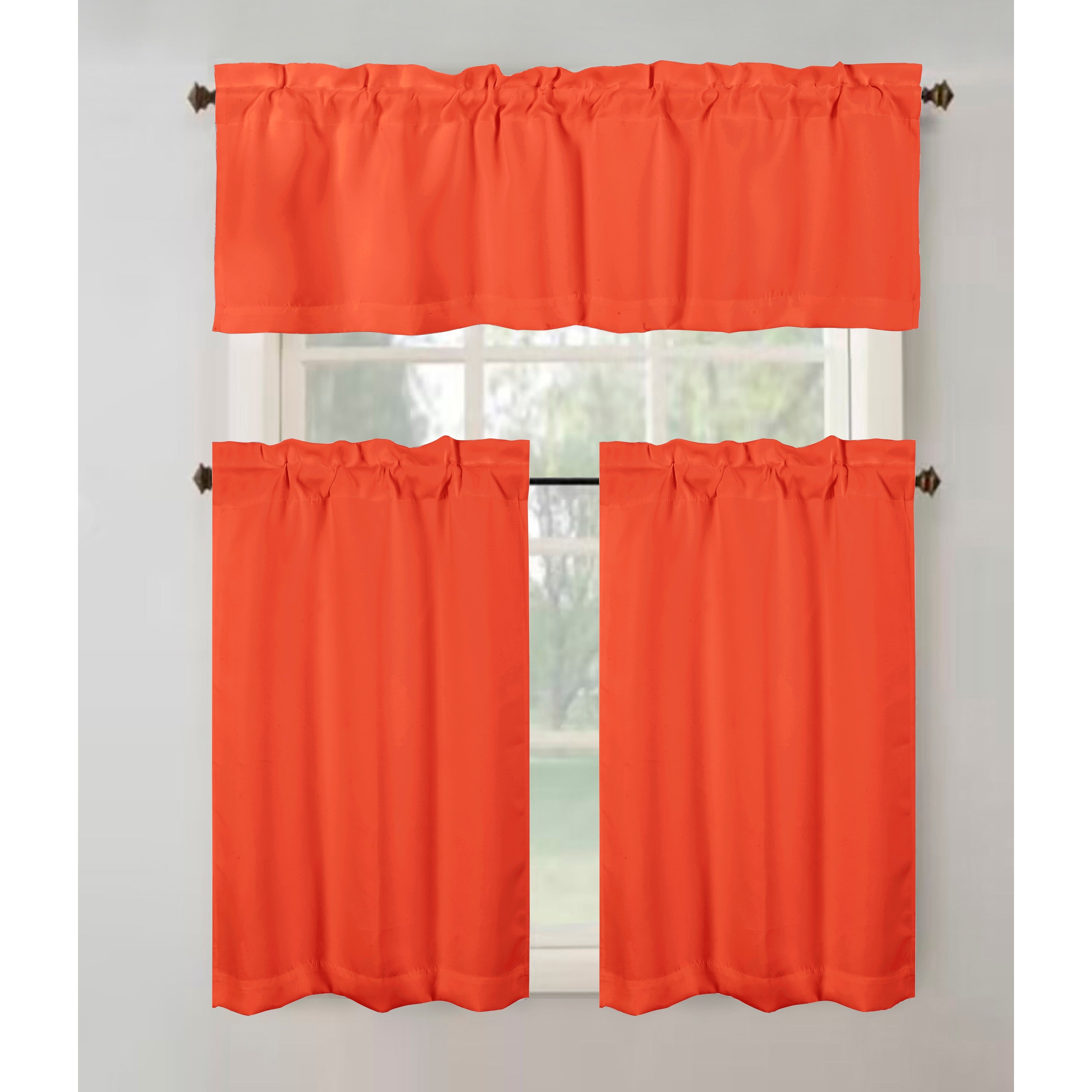 Anchorage Privacy Solid Kitchen Curtain