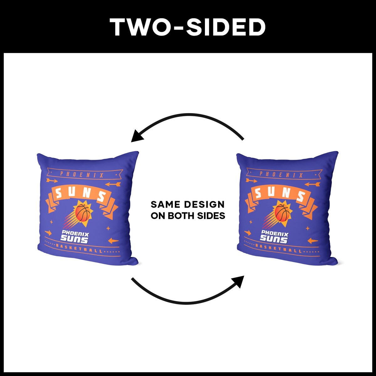 NBA Hardwood Classic Suns Printed Throw Pillow - Purple