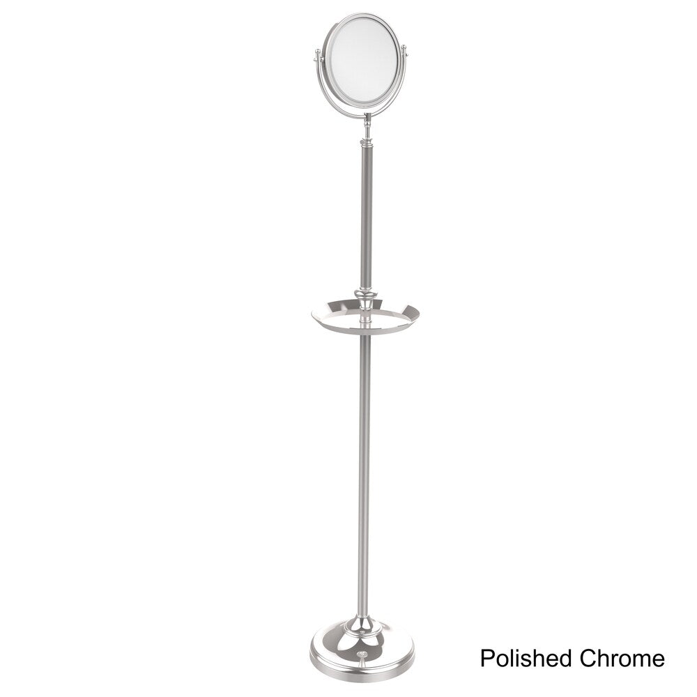 8-inch Floo-standing Makeup Mirror with 4X Magnification