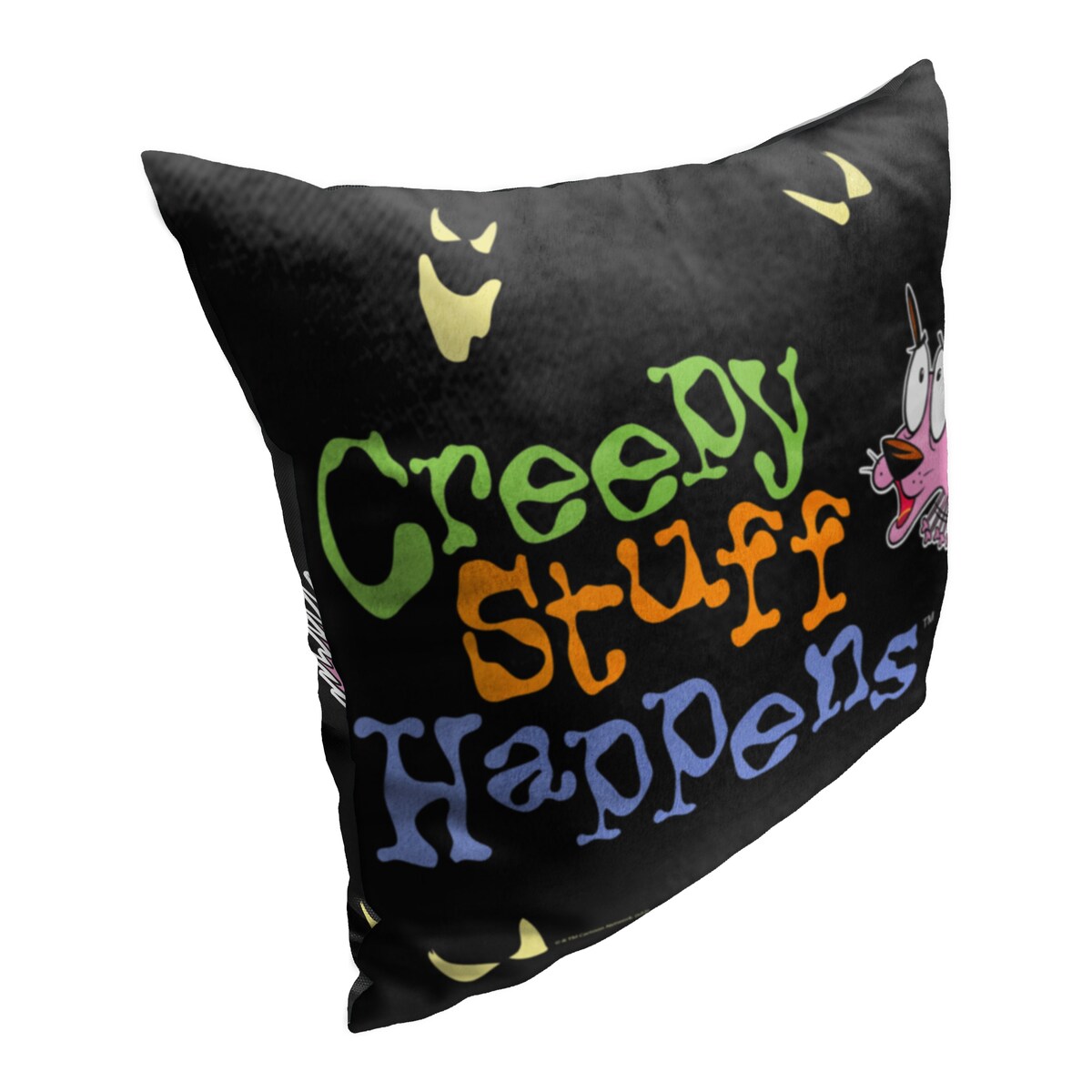 Cartoon Network Courage the Cowardly Dog Creepy Stuff Happens 18 Inch Throw Pillow