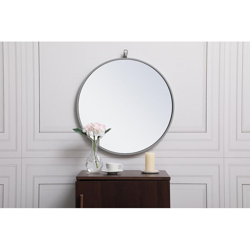 Carson Carrington Labbemala Metal Framed Round Wall Mirror