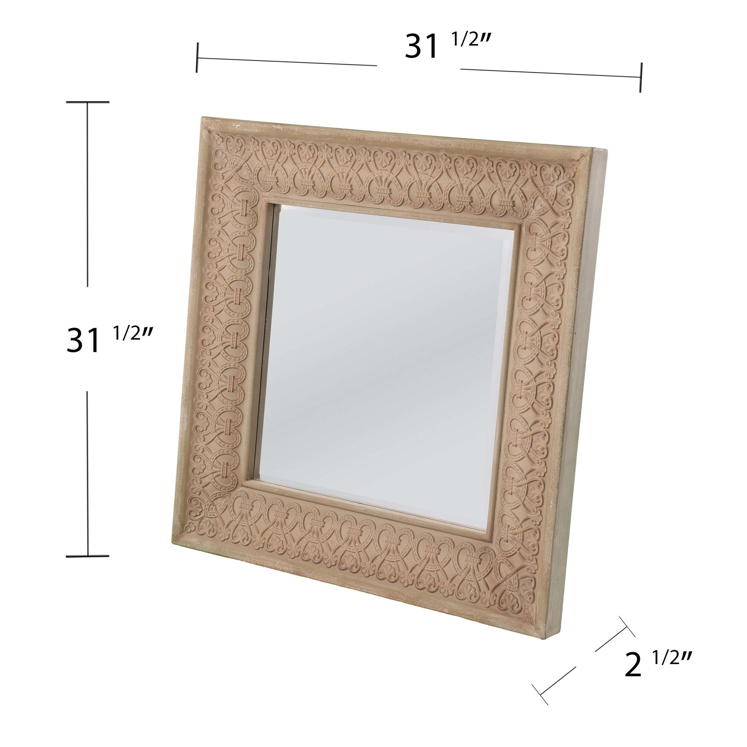 Decorative Wall Mirror, Carved Wall Mirr, for Entryway or Dining Room or Living Room