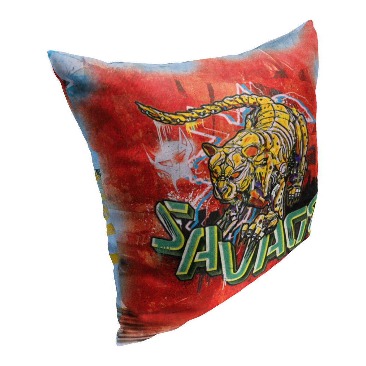 Hasbro Transformers: Rise of the Beasts Savage Printed Throw Pillow - Red