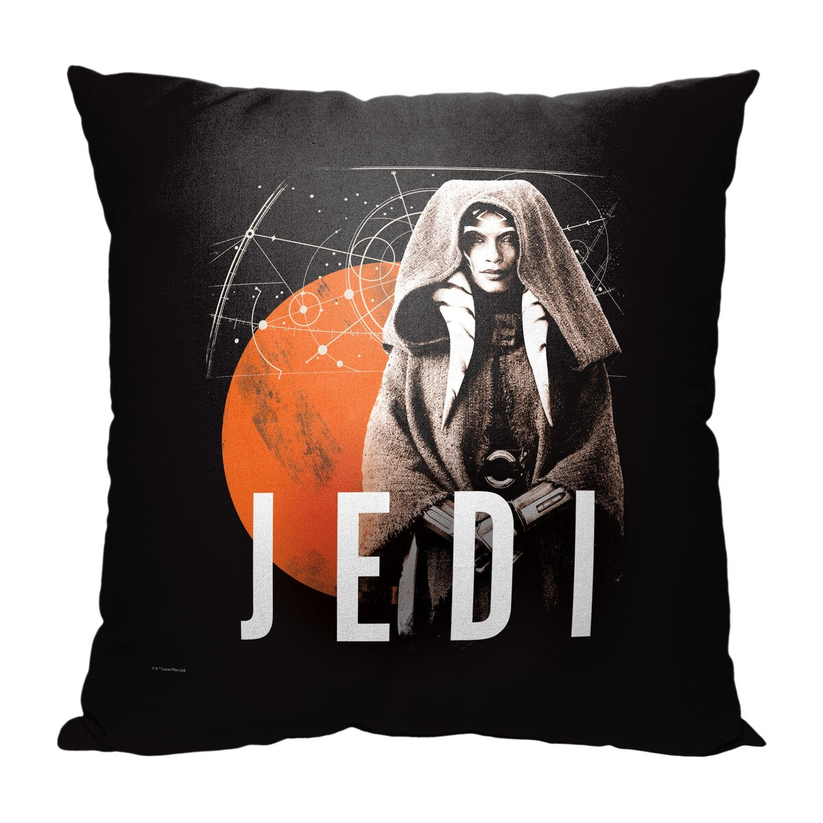 Star Wars Ahsoka Former Jedi Knight Printed Throw Pillow