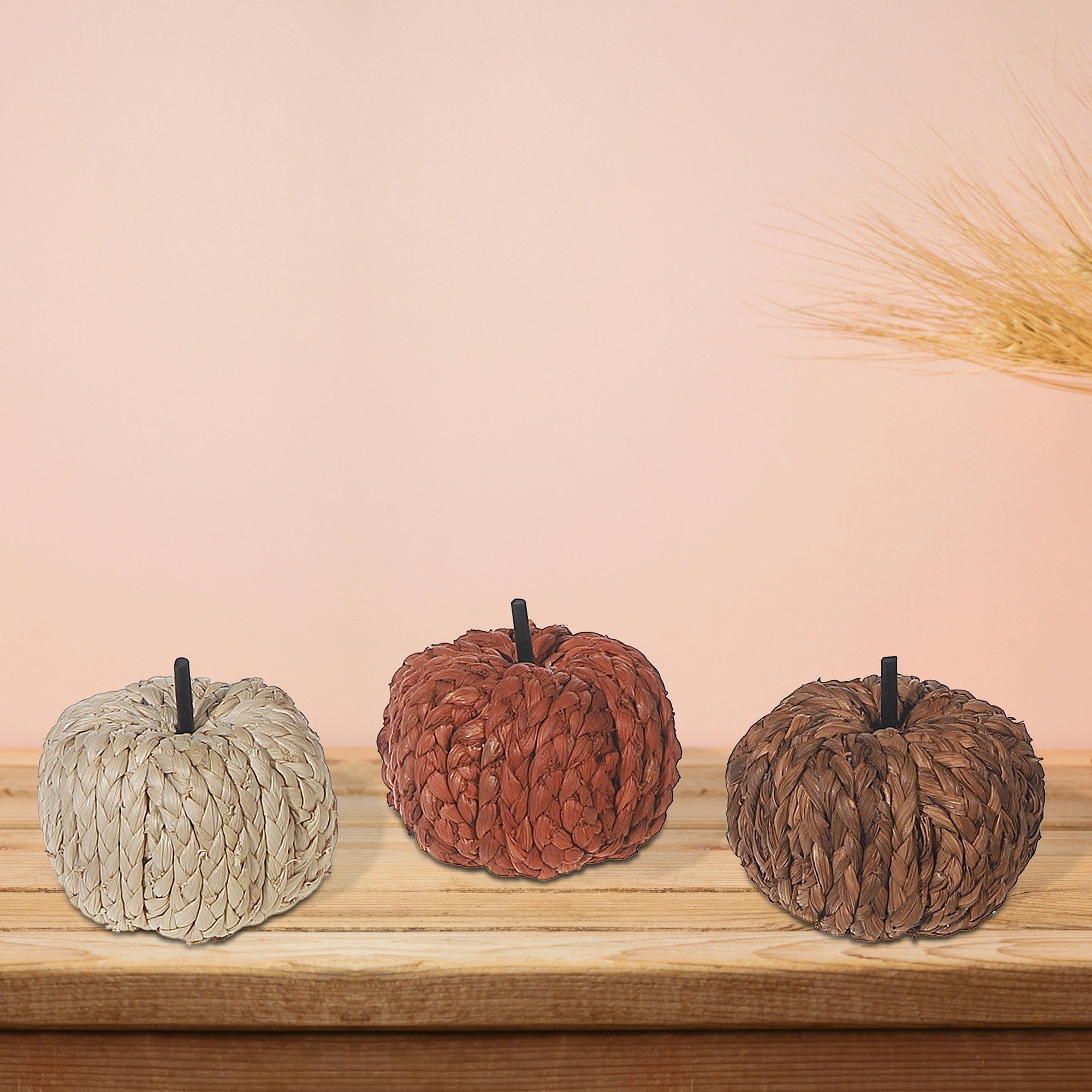 Chenille Trio Pumpkins