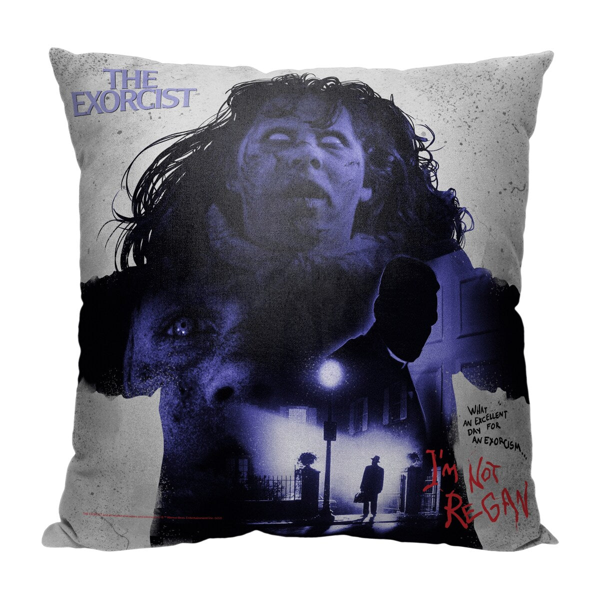 Warner Brothers Horror Exocrist Not Regan 18 Inch Throw Pillow