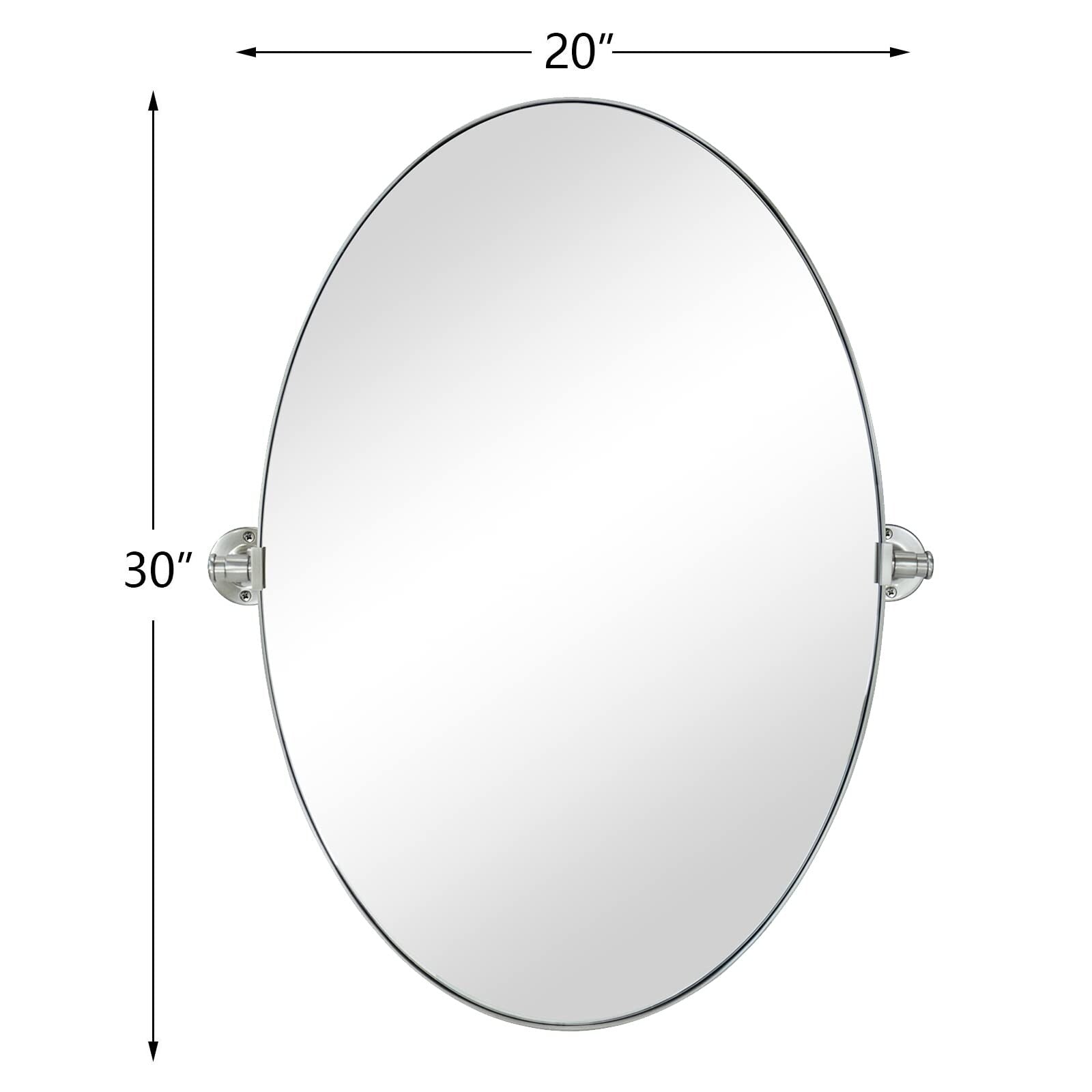 TEHOME Leni Oval Metal Wall Mirror