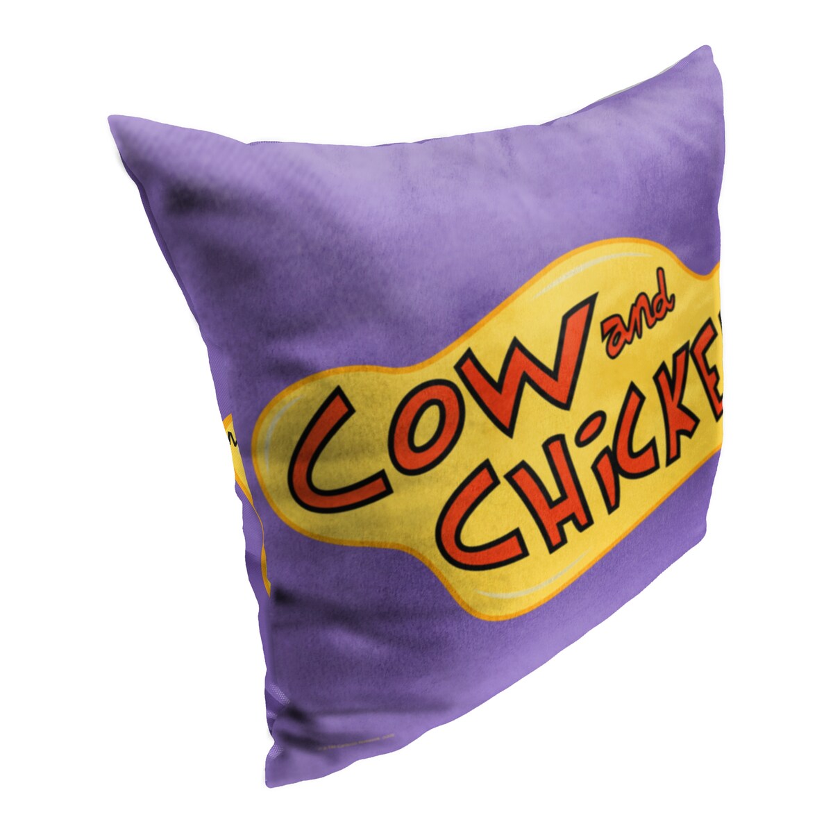 Cartoon Network Cow and Chicken Logo 18 Inch Throw Pillow