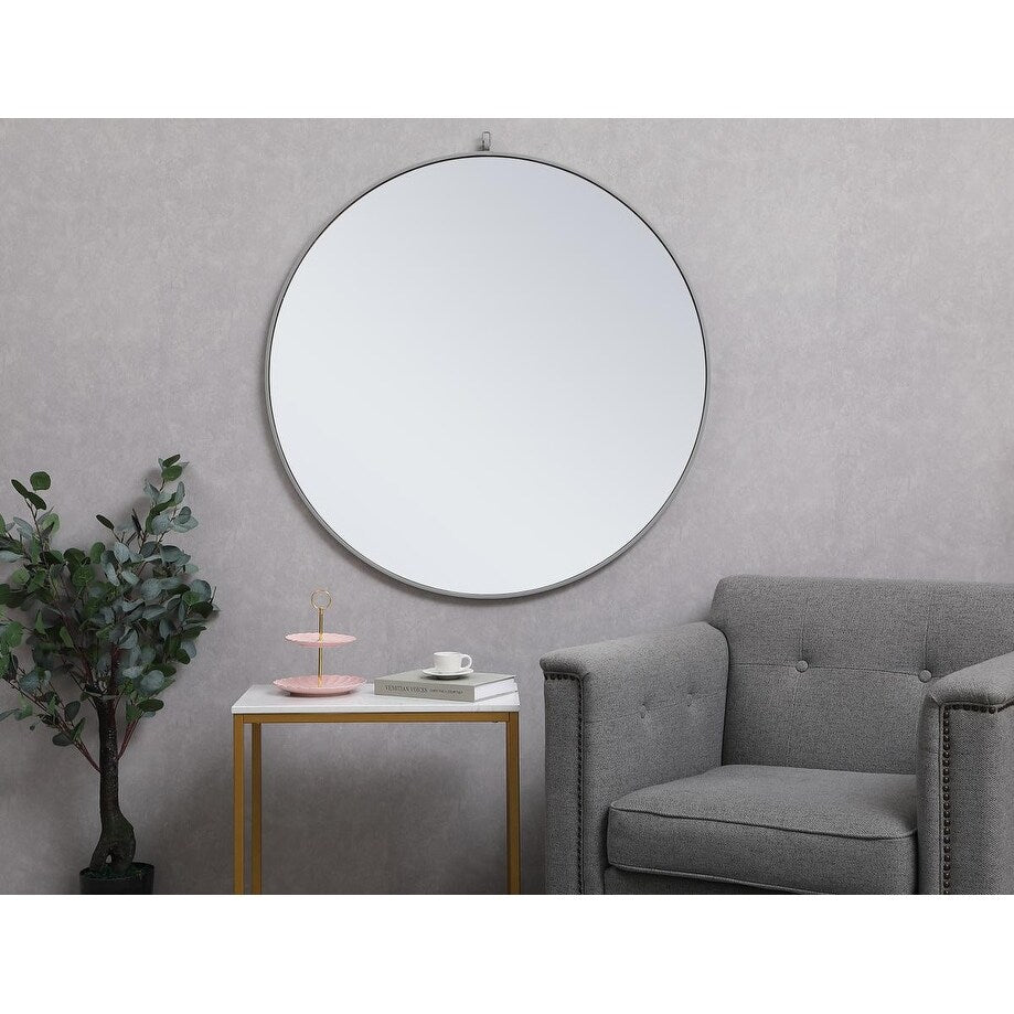 Carson Carrington Labbemala Metal Framed Round Wall Mirror