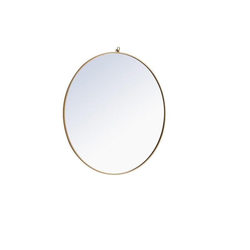 Carson Carrington Labbemala Metal Framed Round Wall Mirror