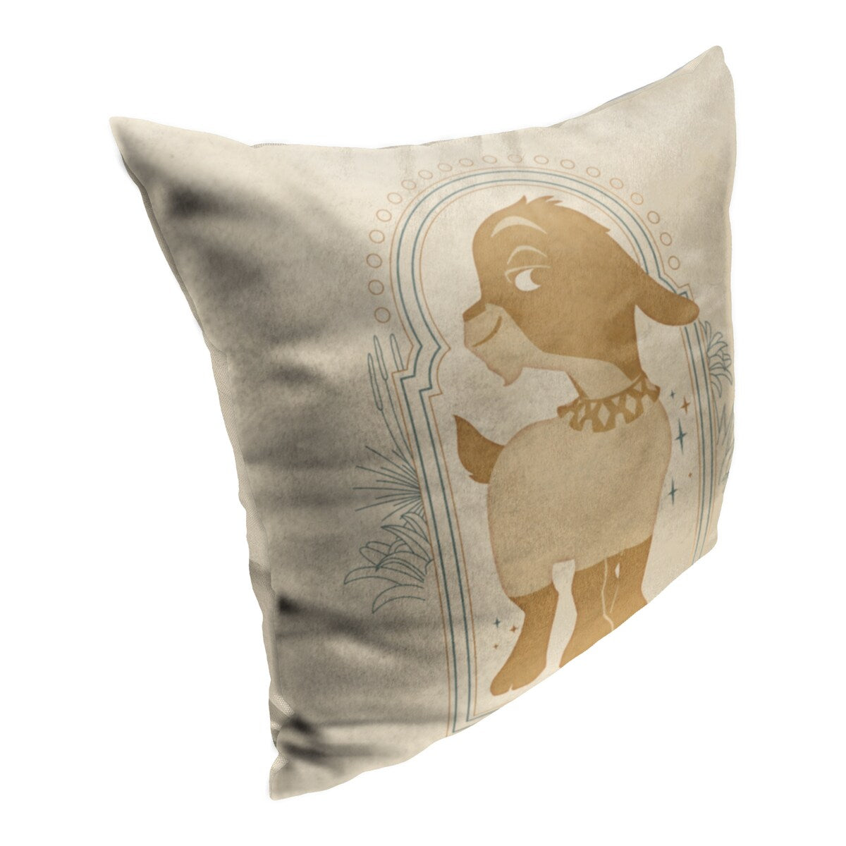 Disney Wish Golden Valentino Printed Throw Pillow - White