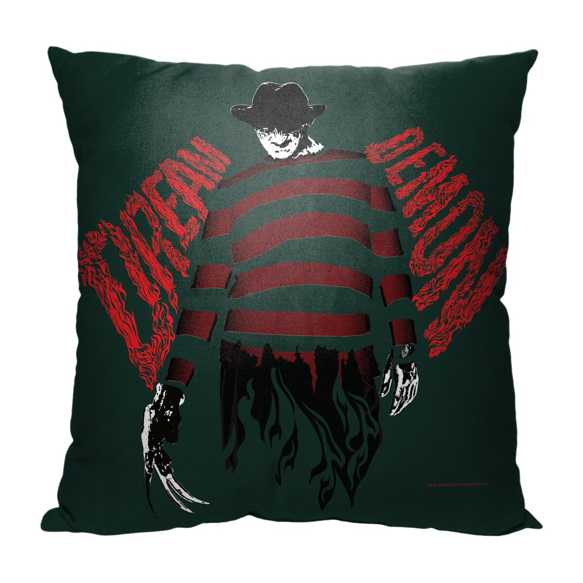 Warner Brothers Horror Nightmare On Elm Street Dream Demon 18 Inch Throw Pillow