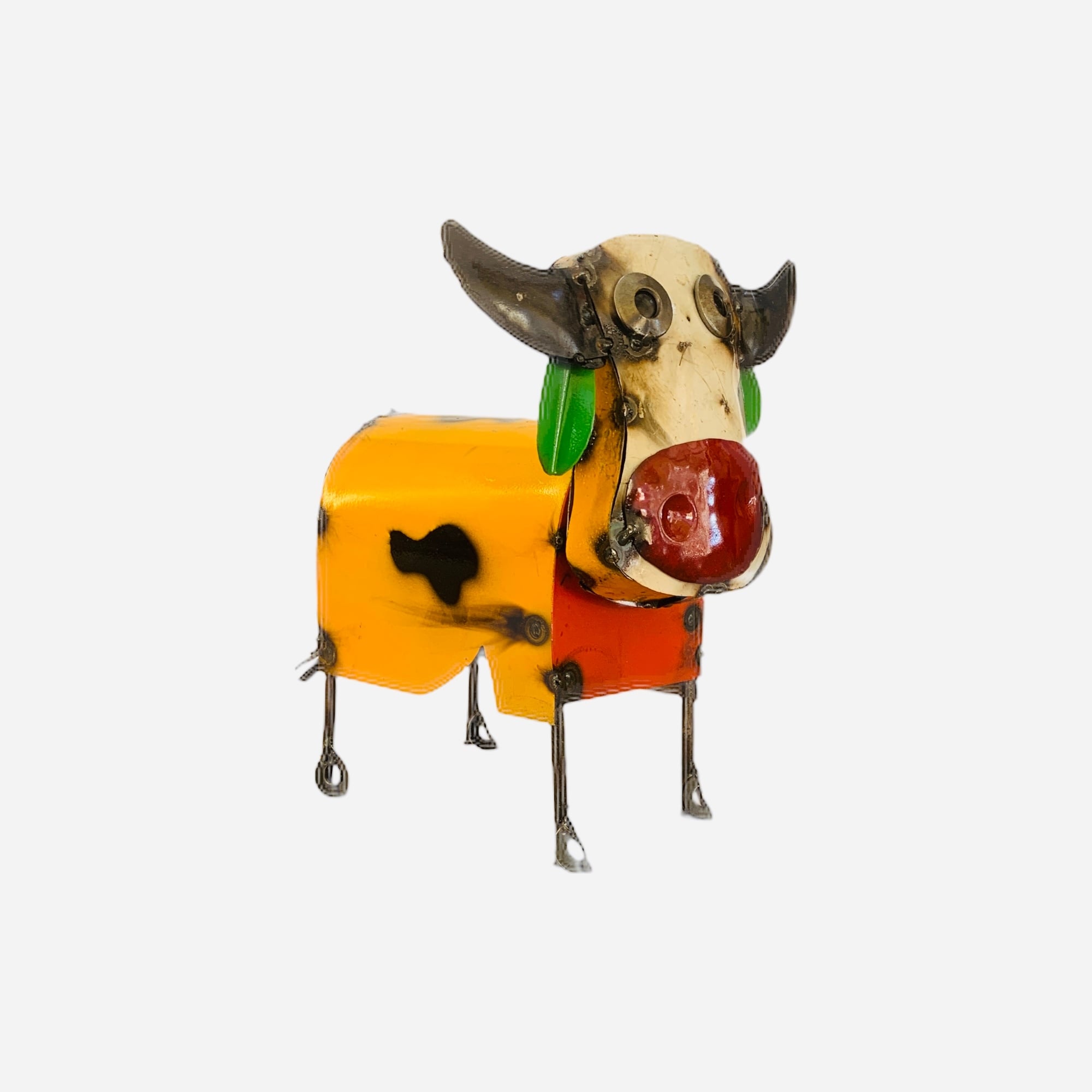 Rustic Arrow Colorful Mini Cow