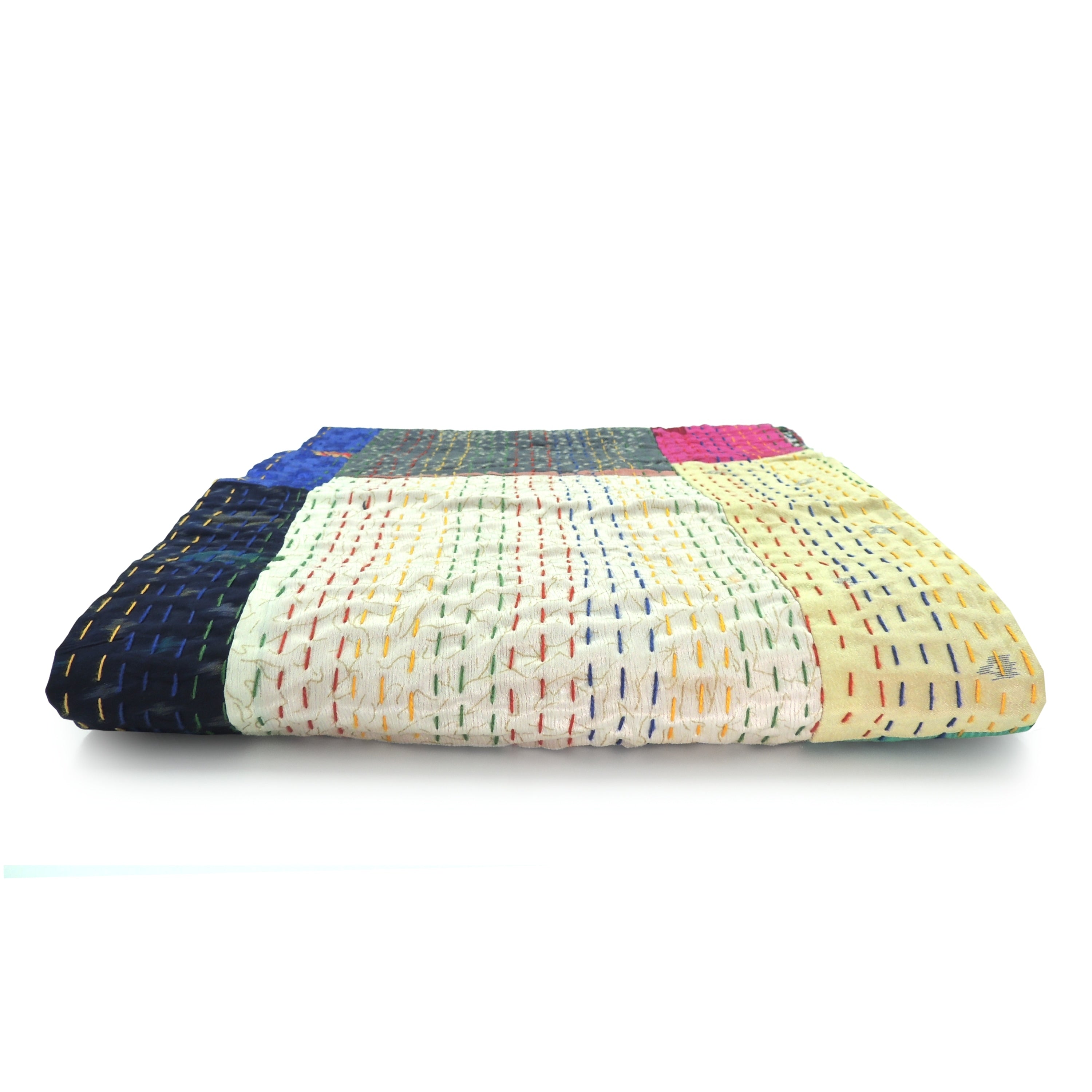 Sevita Traditional Patola Kantha Standard Size Throw Blanket