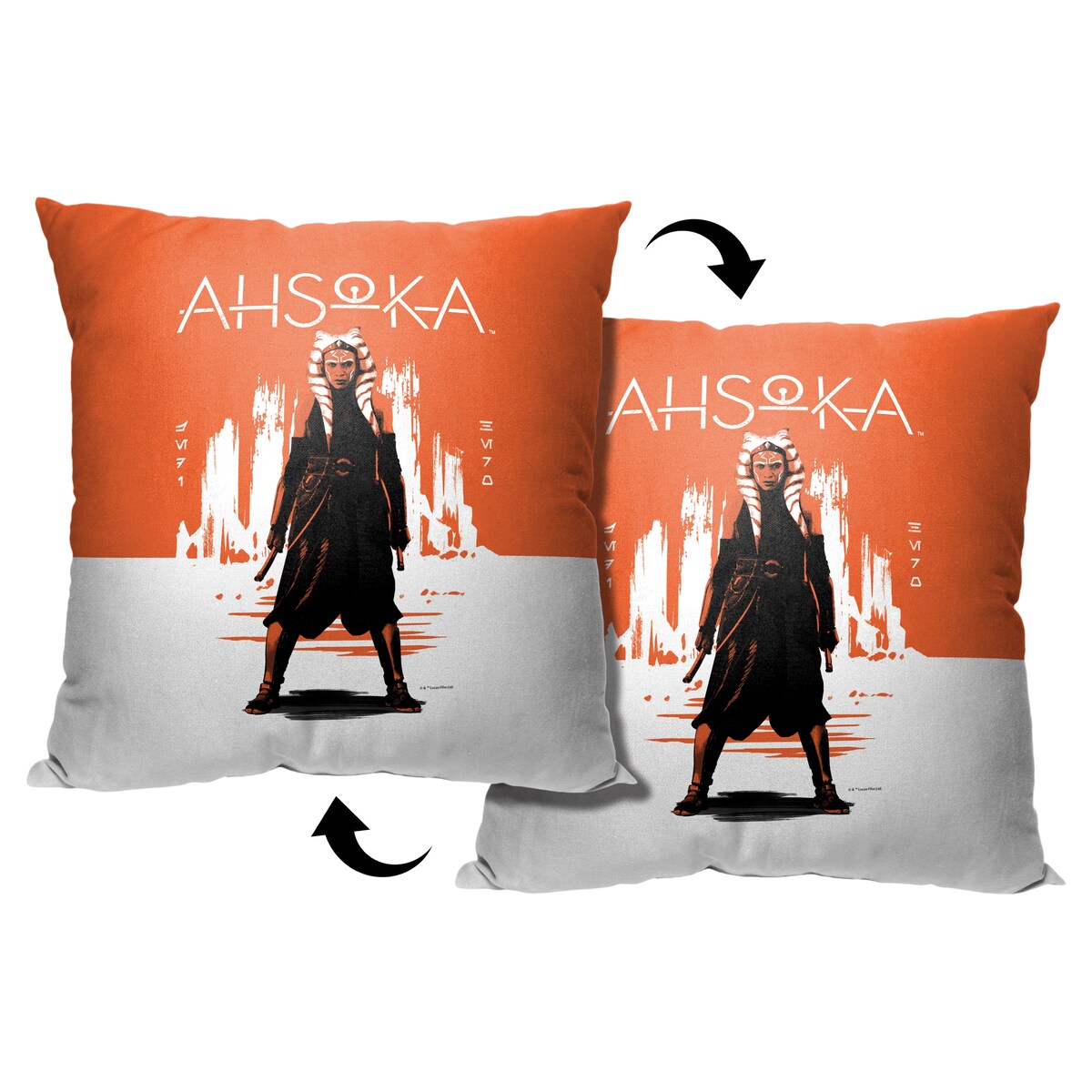 Star Wars Ahsoka Stoic Printed Throw Pillow