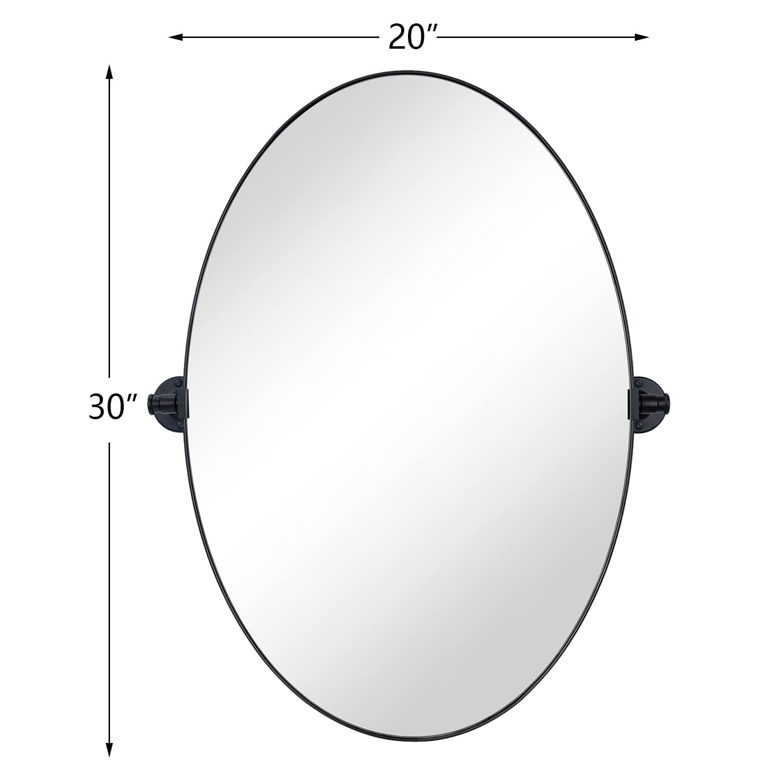 TEHOME Leni Oval Metal Wall Mirror