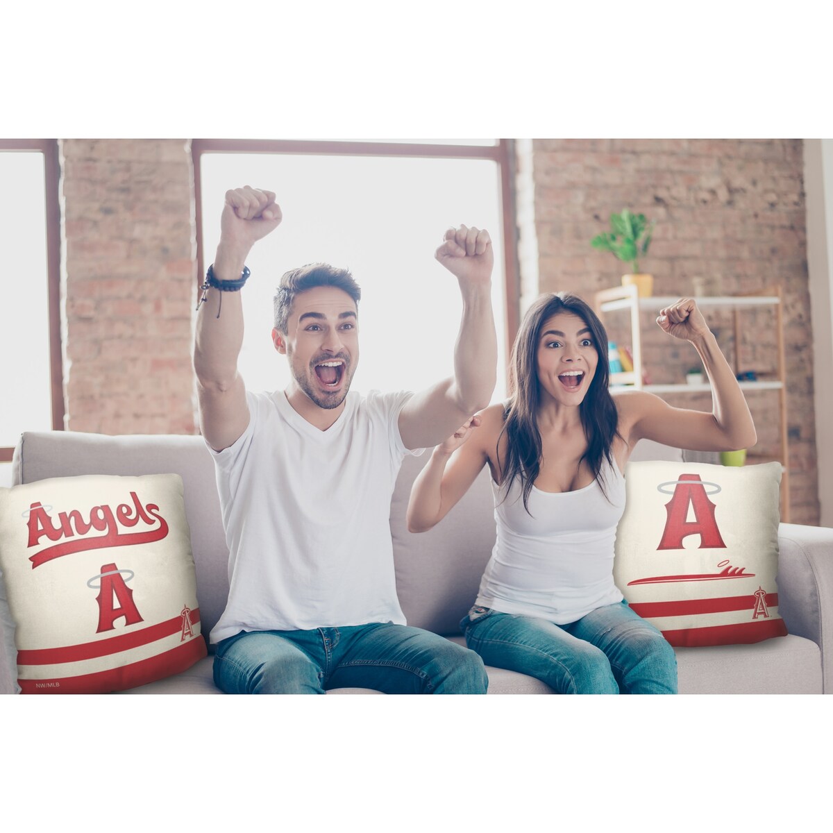 MLB Los Angeles Angels City Connect 18 Inch Throw Pillow