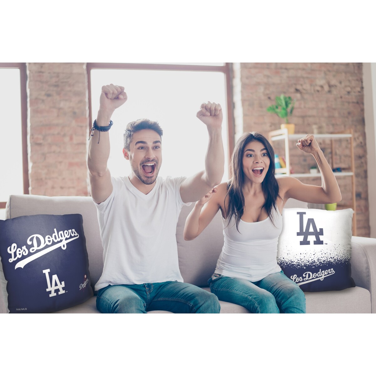 MLB Los Angeles Dodgers City Connect 18 Inch Throw Pillow