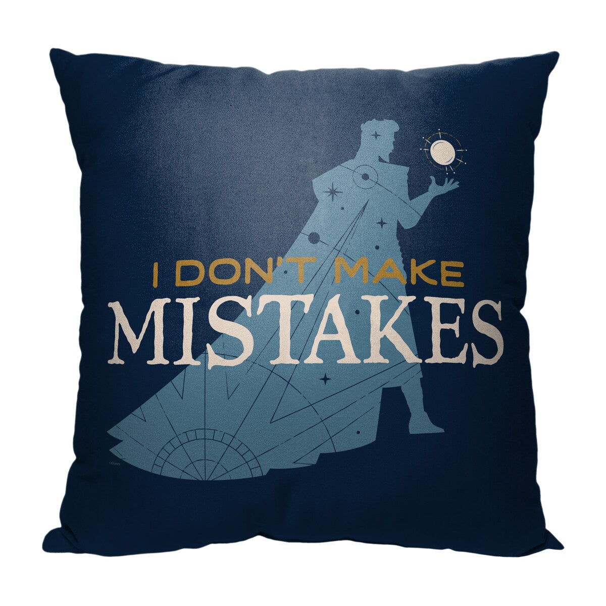 Disney Wish I Don't Make Mistakes Printed Throw Pillow - Blue