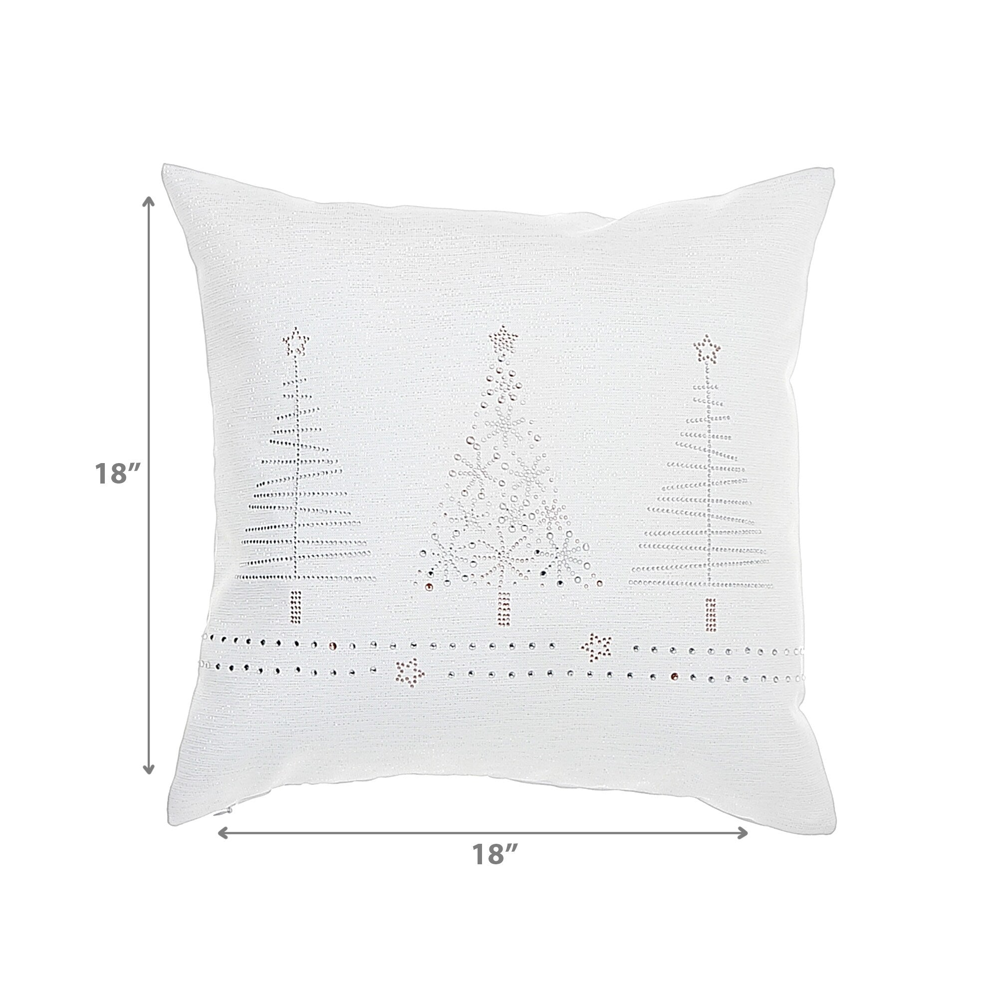 Polyester Cushion Christmas Tree 18X18 - Set of 2