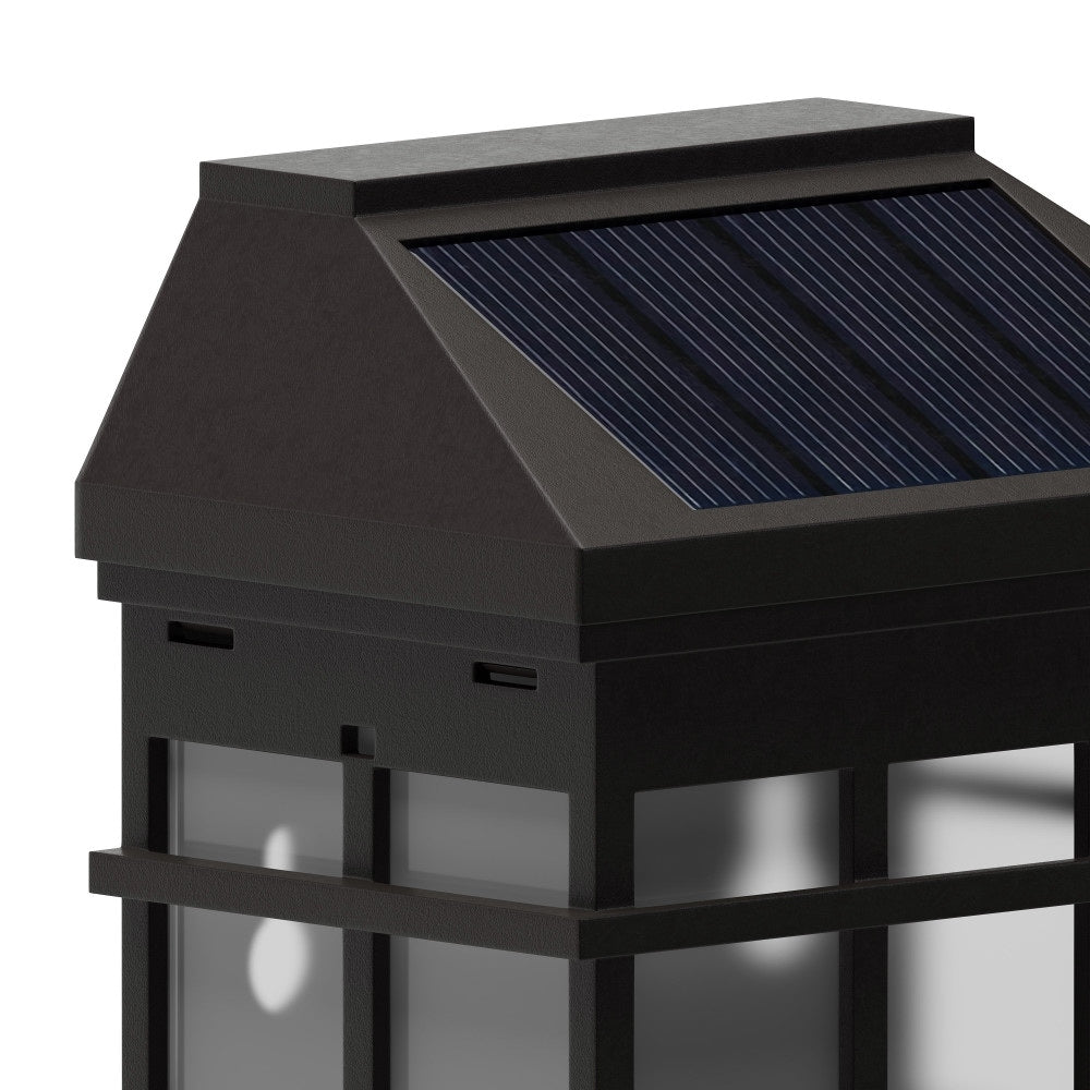 Decorative Wall Mount Solar Powered Lighting for Decks and Fencing - Set of 6