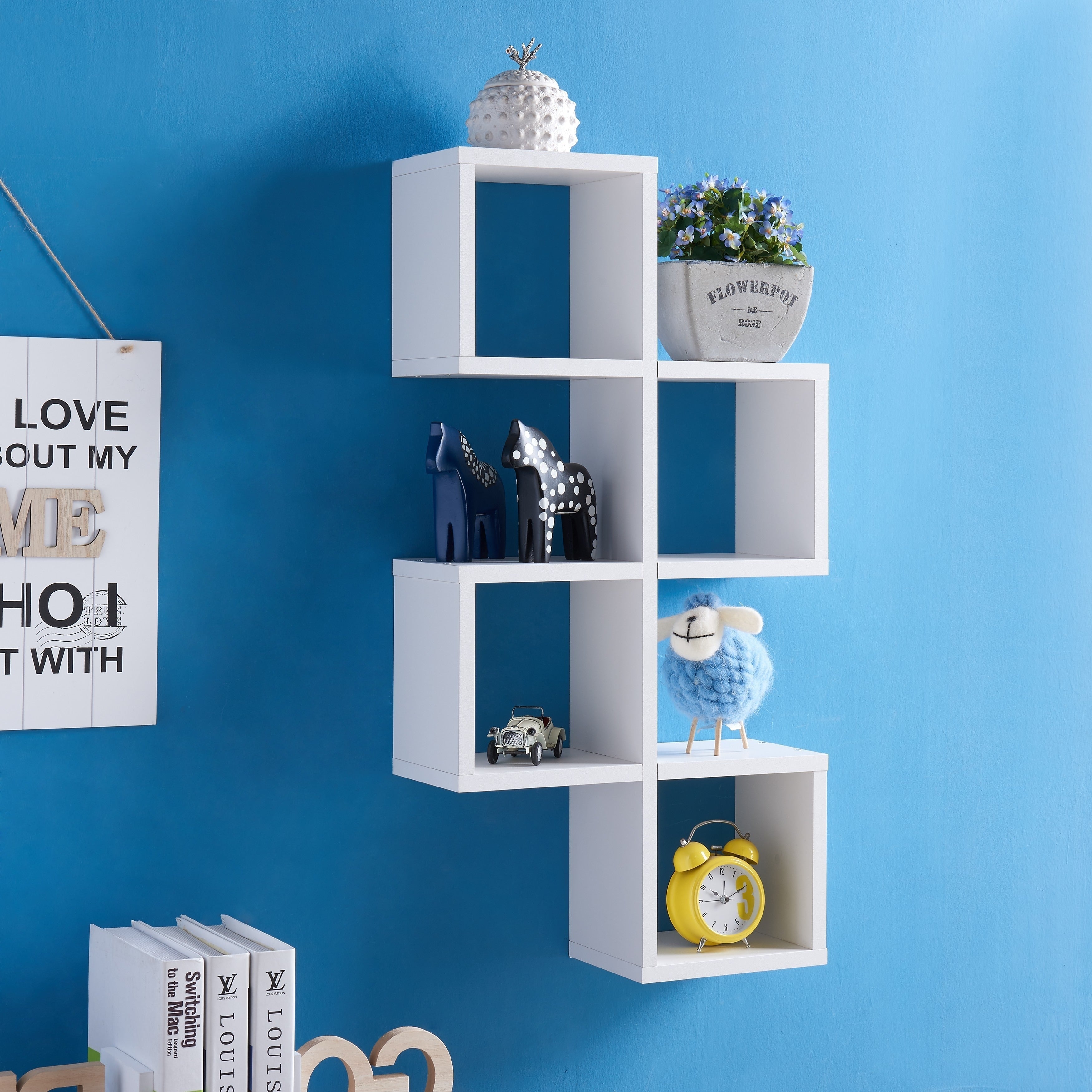 Danya B. Cubby Chessboard Wall Shelf - Horizontal or Vertical