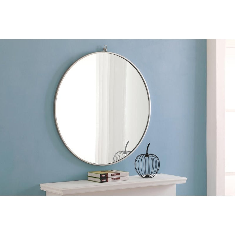 Carson Carrington Labbemala Metal Framed Round Wall Mirror