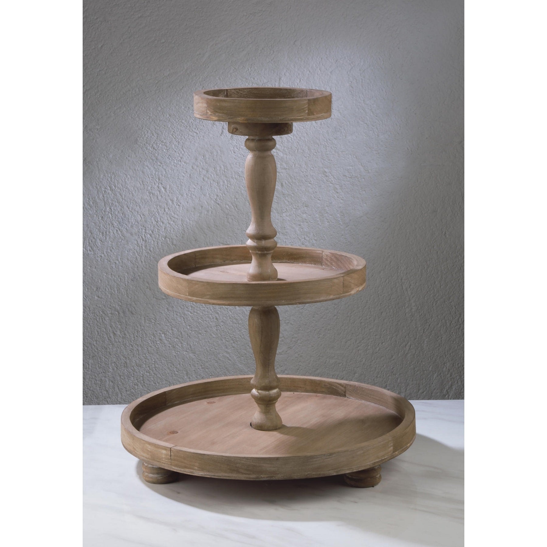 Three Tier Wooden Display Stand