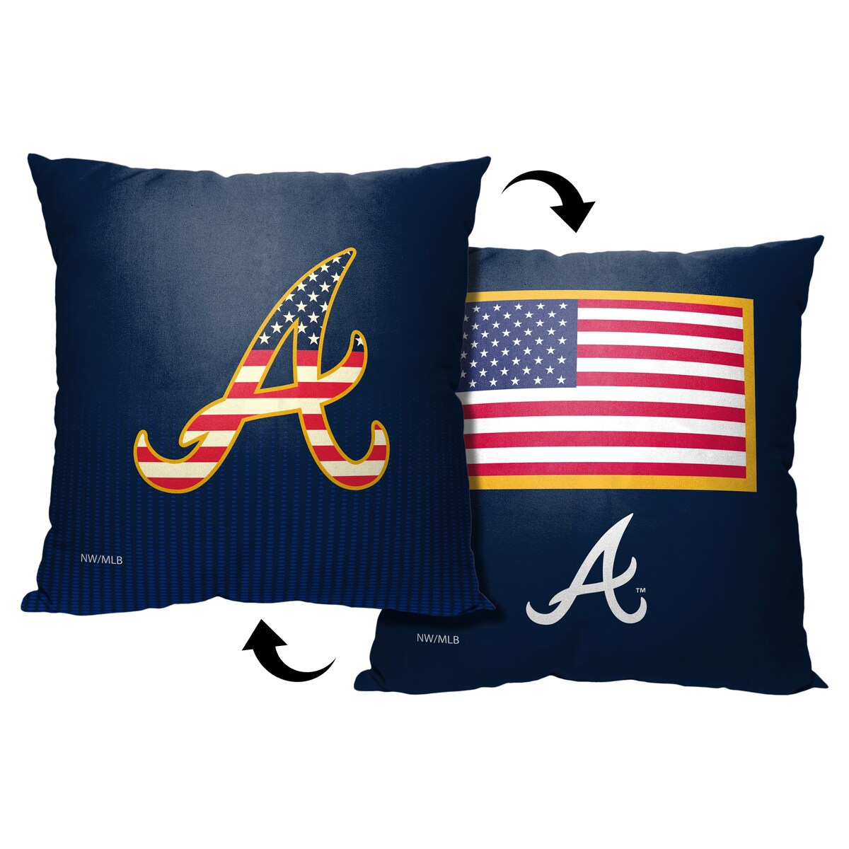 MLB Atlanta Braves Celebrate Series 18 Inch Throw Pillow