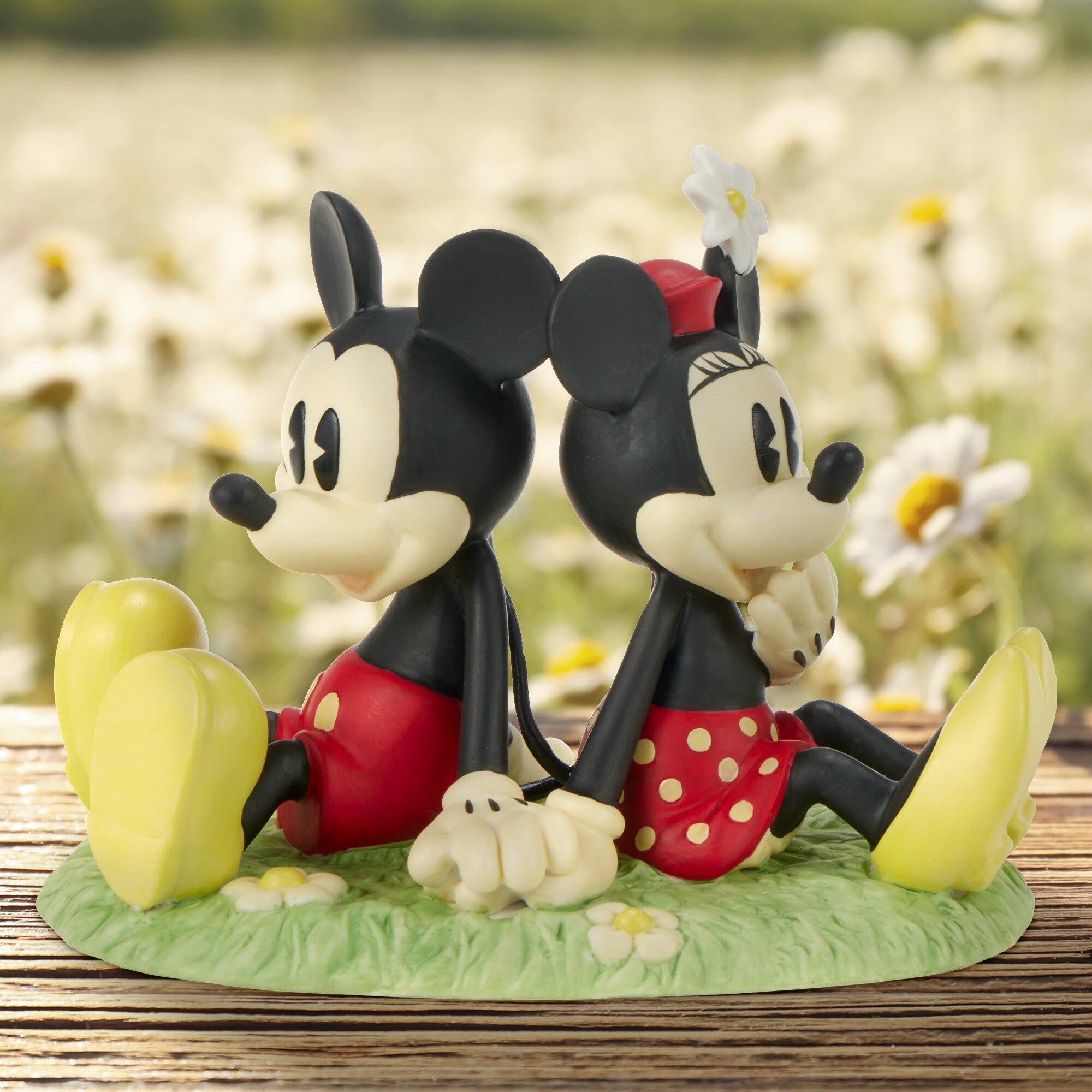 You're My Happy Place Disney Mickey Mouse And Minnie Mouse Figurine