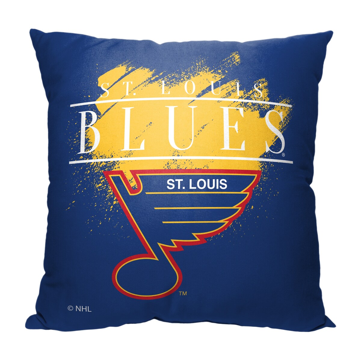 NHL Vintage Burst Blues Printed Throw Pillow - Blue