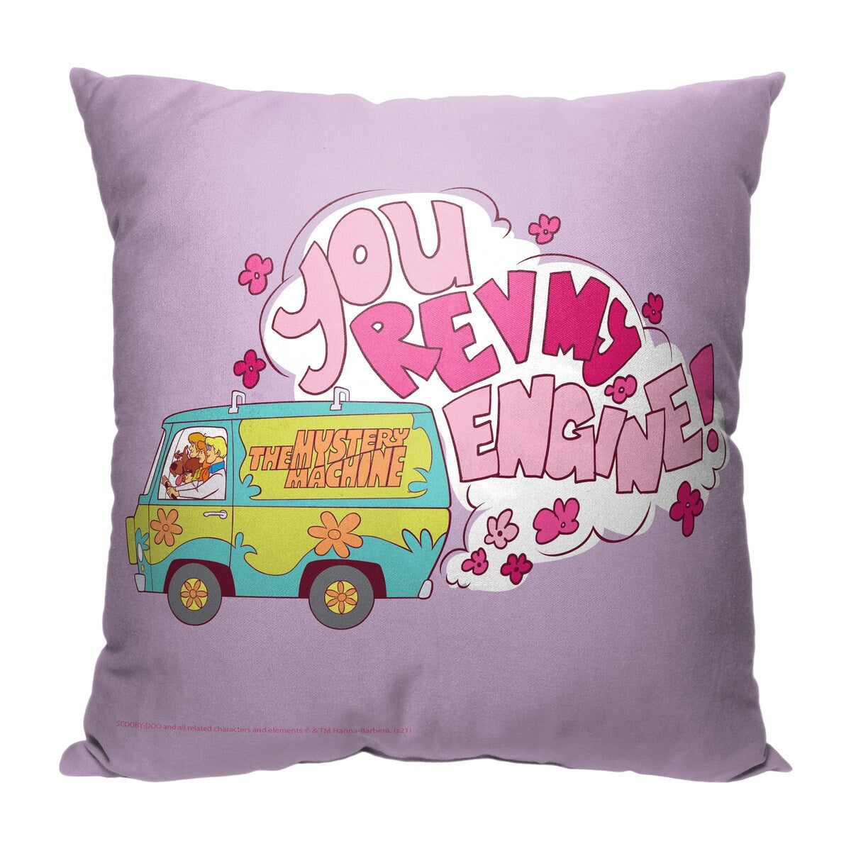 Warner Brothers Scooby Doo Rev My Engine 18 Inch Throw Pillow