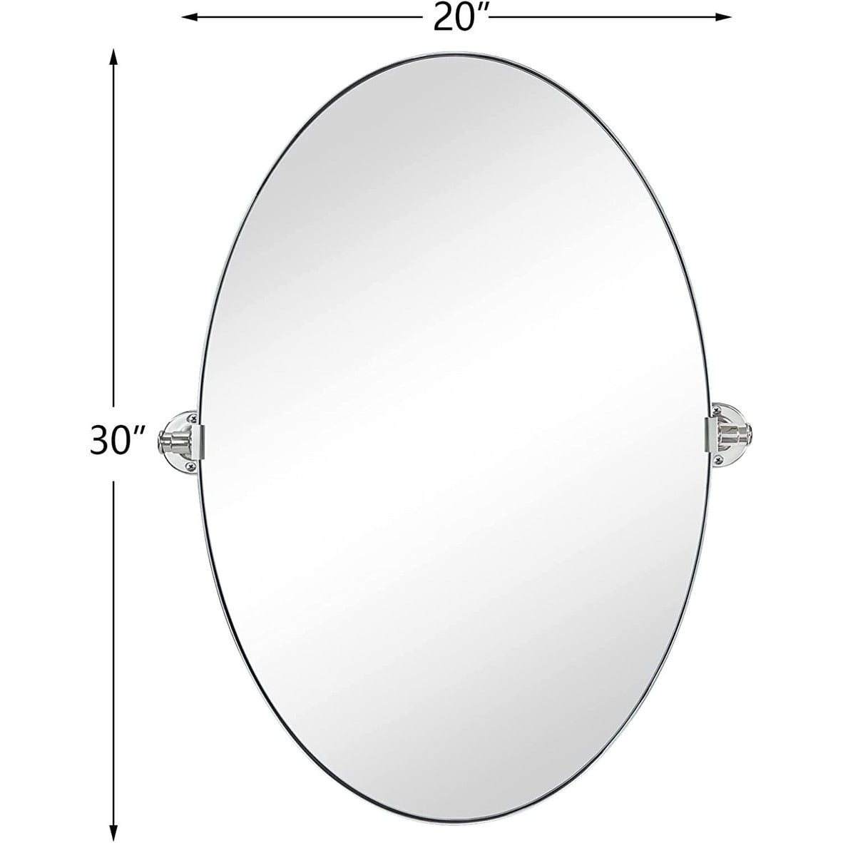 TEHOME Leni Oval Metal Wall Mirror