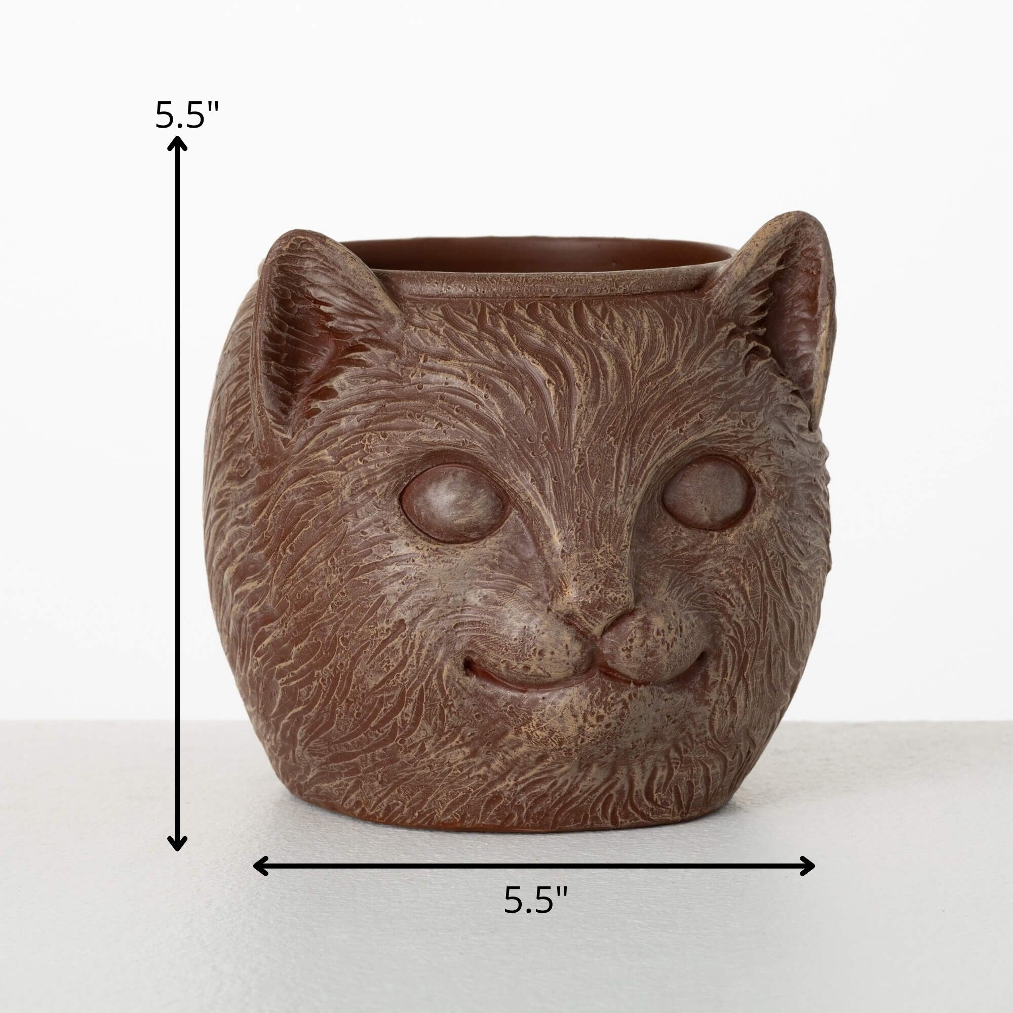 Sullivans Brown Outdoor Animal Planter, Resin