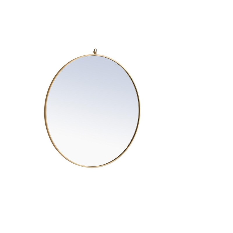 Carson Carrington Labbemala Metal Framed Round Wall Mirror