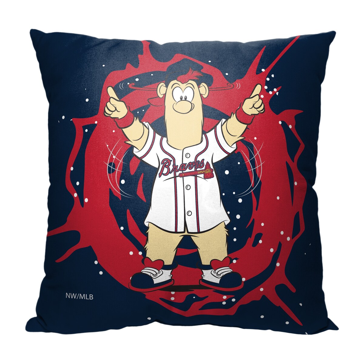 MLB Atlanta Braves Mascots 18 Inch Throw Pillow