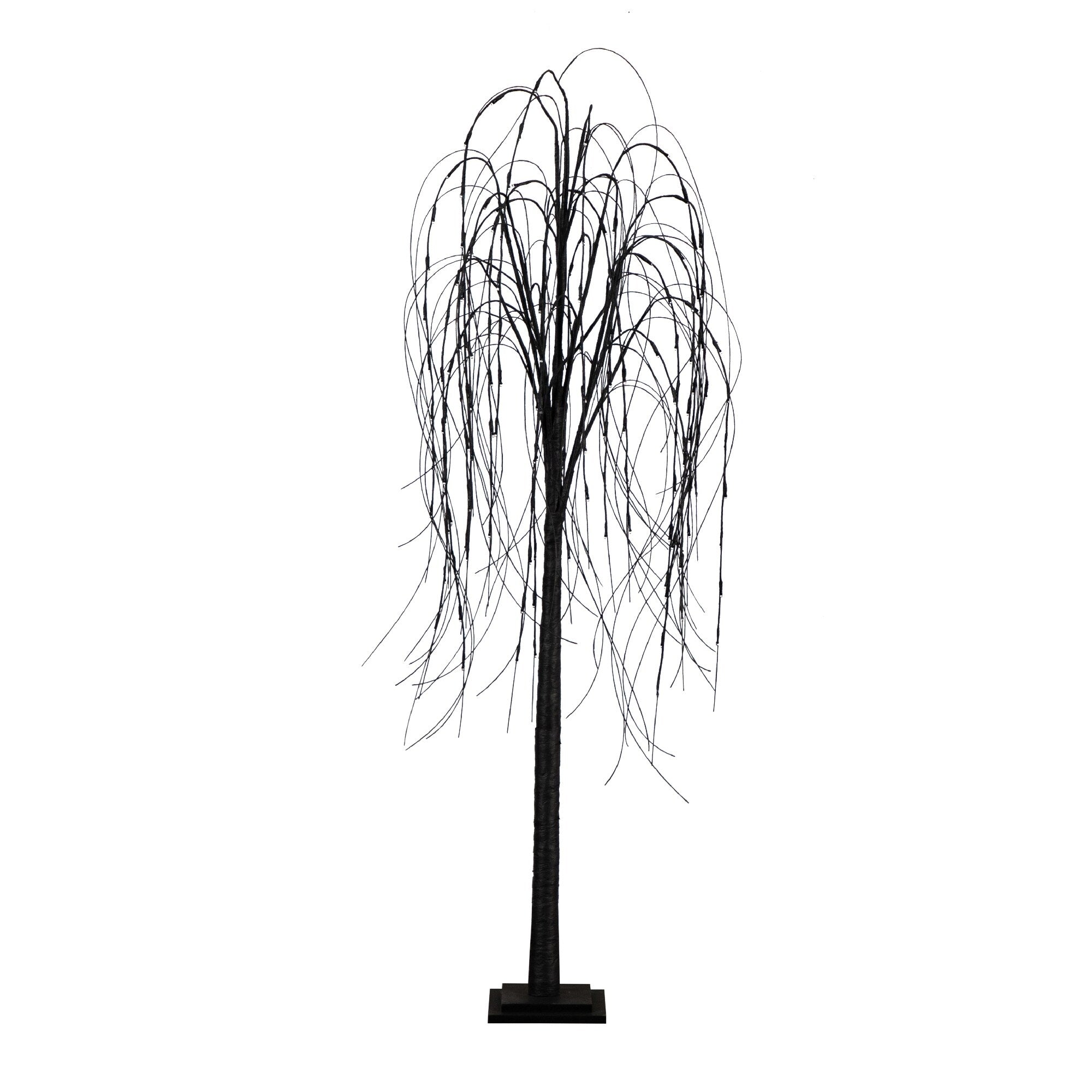 6' Pre-Lit Halloween Willow Tree with 160 Orange & Purple LED Lights