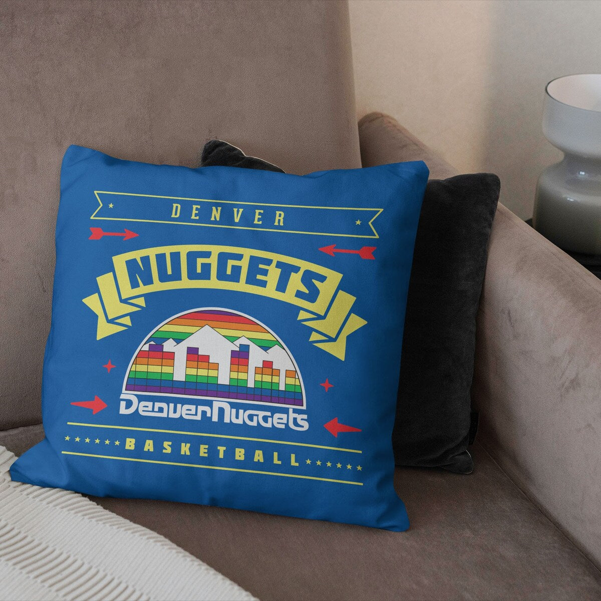 NBA Hardwood Classic Nuggets Printed Throw Pillow - Blue