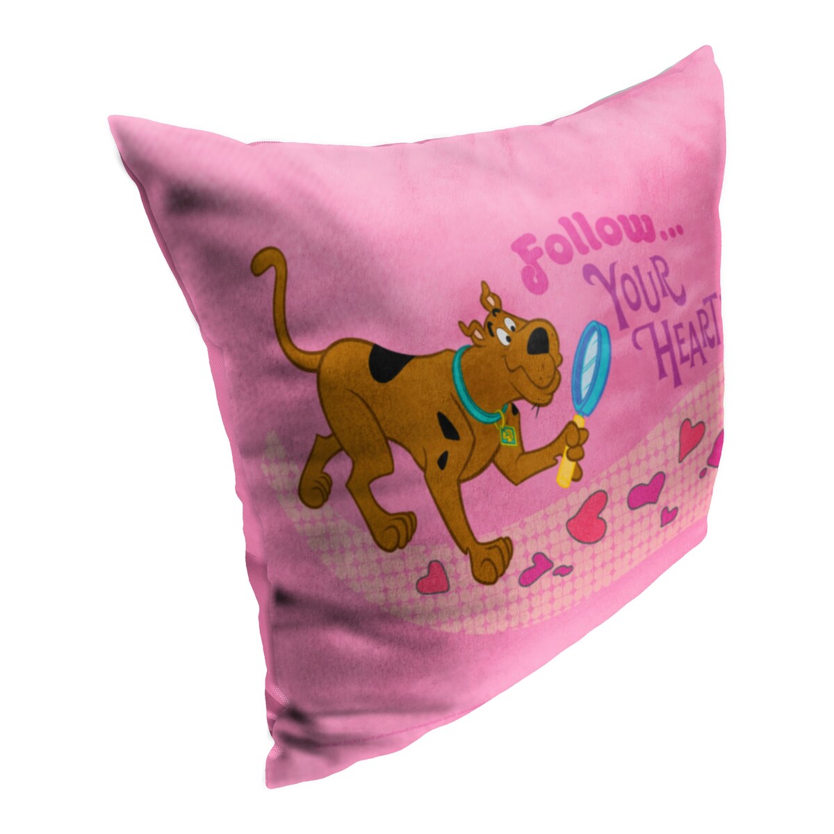 Warner Brothers Scooby Doo Follow Your Heart 18 Inch Throw Pillow